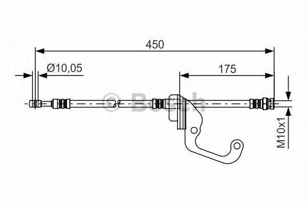 LUCAS ELECTRICAL PHD628 Гальмівний шланг