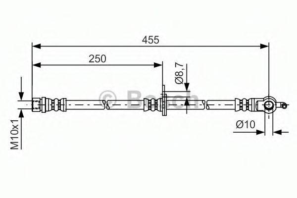 LEXUS 90947-02F64 Гальмівний шланг