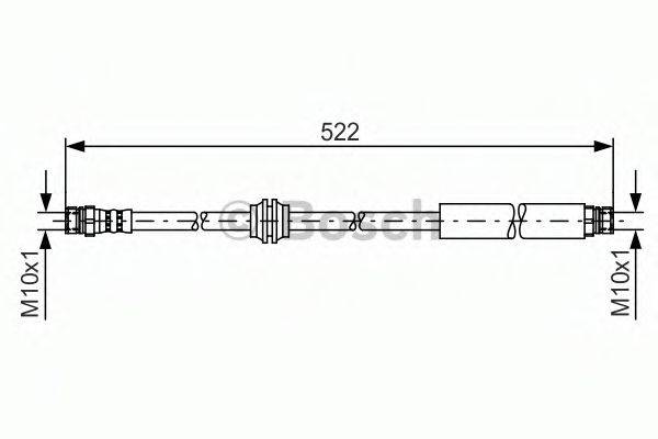 LUCAS ELECTRICAL PHA596 Гальмівний шланг