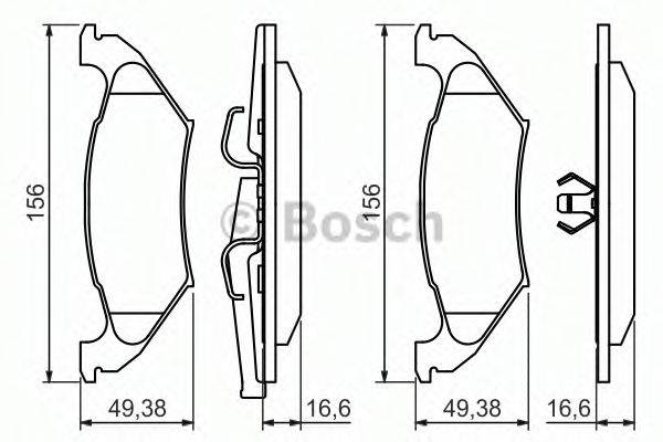 CHRYSLER 4882579 Комплект гальмівних колодок, дискове гальмо