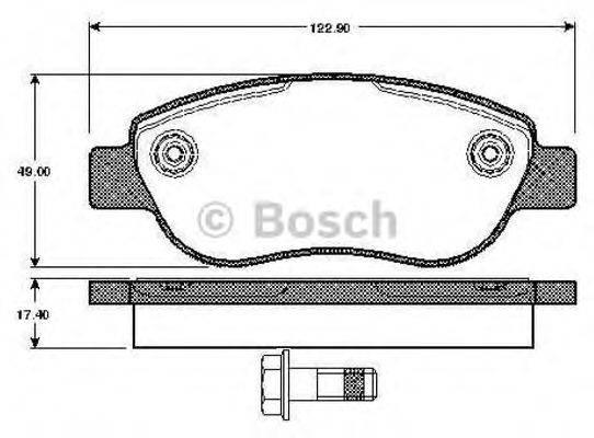 RENAULT 98845340 Комплект гальмівних колодок, дискове гальмо