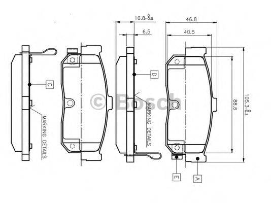 BOSCH 0 986 TB2 199