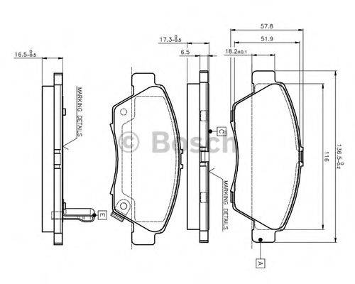 BOSCH 0 986 TB2 232