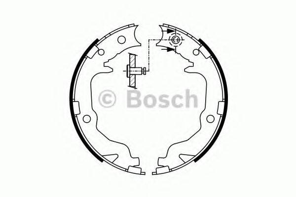 LUCAS ELECTRICAL GS8804 Комплект гальмівних колодок, стоянкова гальмівна система