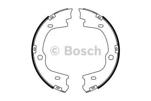 LUCAS ELECTRICAL GS8003 Комплект гальмівних колодок, стоянкова гальмівна система