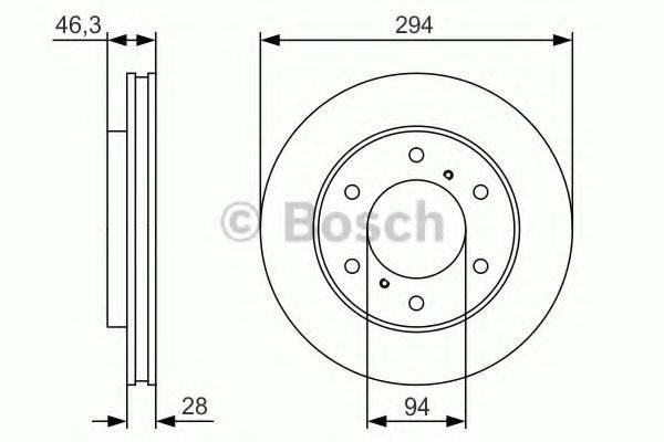 BOSCH BD1950 гальмівний диск