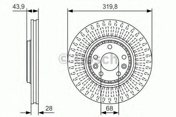 BOSCH BD2000 гальмівний диск