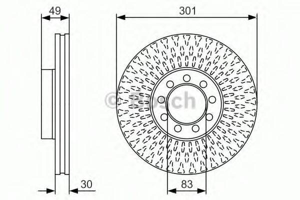 LUCAS ELECTRICAL DF 4994S гальмівний диск