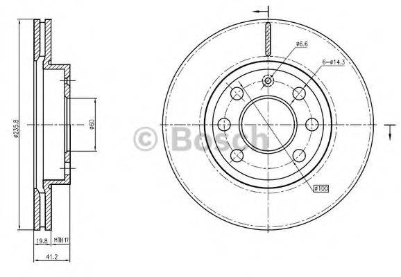 OPEL 569021 гальмівний диск