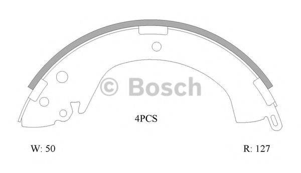 BOSCH B1760 Комплект гальмівних колодок