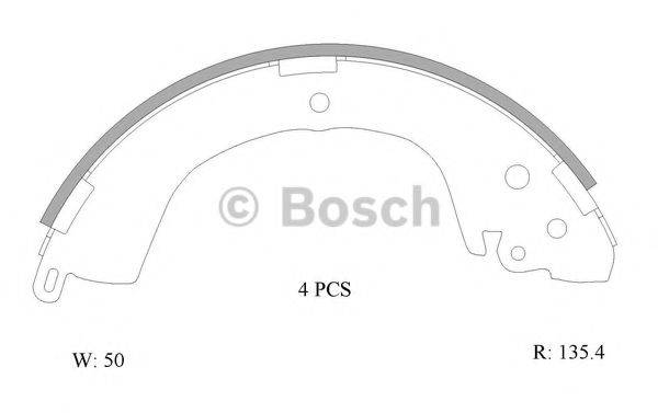 BOSCH B1759 Комплект гальмівних колодок