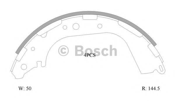 BOSCH B1726 Комплект гальмівних колодок