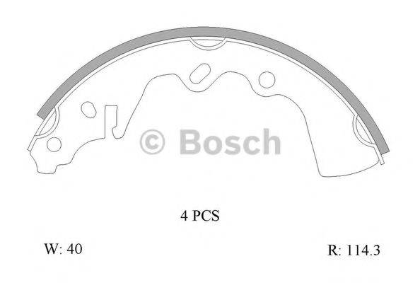 BOSCH B1348 Комплект гальмівних колодок