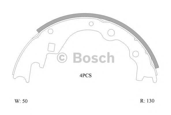 BOSCH B1587 Комплект гальмівних колодок