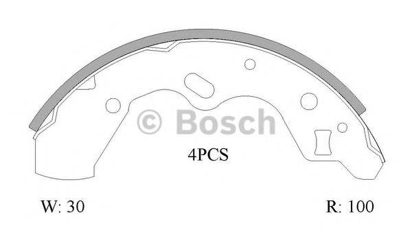 BOSCH B1694 Комплект гальмівних колодок