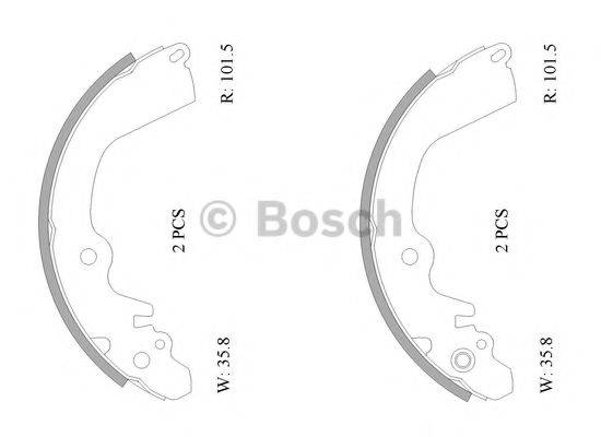 BOSCH B1699 Комплект гальмівних колодок