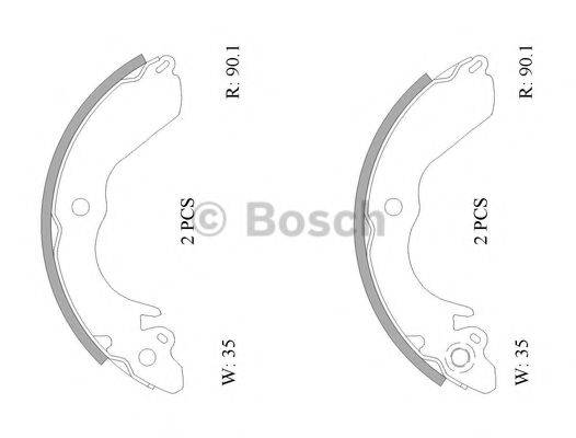 BOSCH B1681 Комплект гальмівних колодок