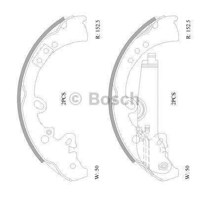 BOSCH B1832 Комплект гальмівних колодок