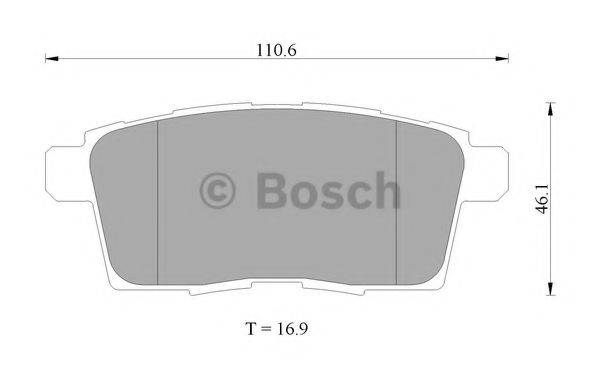 BOSCH BP2272 Комплект гальмівних колодок, дискове гальмо
