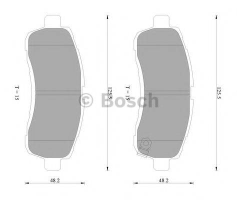 BOSCH BP2275 Комплект гальмівних колодок, дискове гальмо