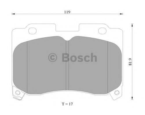 BOSCH BP2281 Комплект гальмівних колодок, дискове гальмо