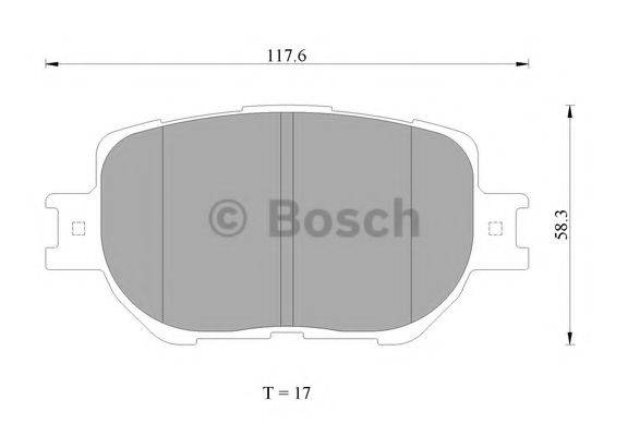 BOSCH BP2284 Комплект гальмівних колодок, дискове гальмо