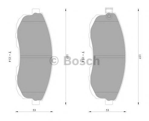 BOSCH BP2292 Комплект гальмівних колодок, дискове гальмо