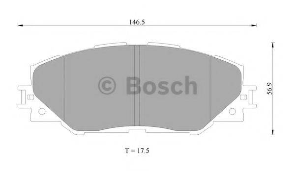 BOSCH BP2298 Комплект гальмівних колодок, дискове гальмо