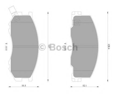BOSCH BP2333 Комплект гальмівних колодок, дискове гальмо