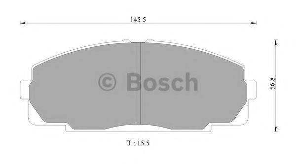 BOSCH BP2338 Комплект гальмівних колодок, дискове гальмо