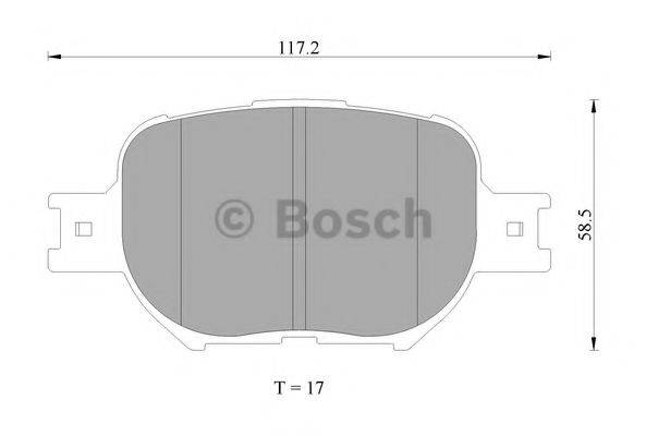 BOSCH BP2380 Комплект гальмівних колодок, дискове гальмо