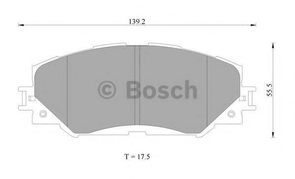 BOSCH BP2396 Комплект гальмівних колодок, дискове гальмо