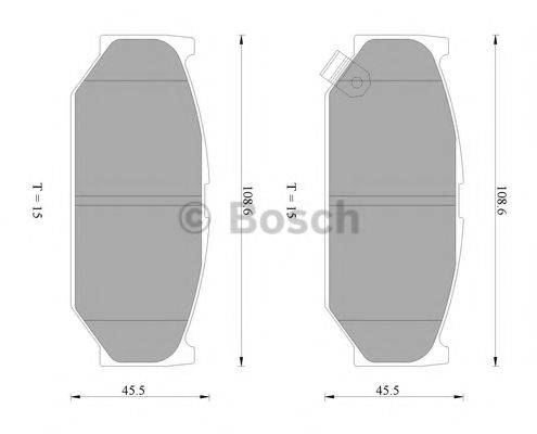 BOSCH BP2402 Комплект гальмівних колодок, дискове гальмо