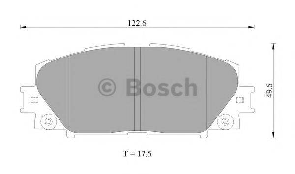 BOSCH BP2403 Комплект гальмівних колодок, дискове гальмо
