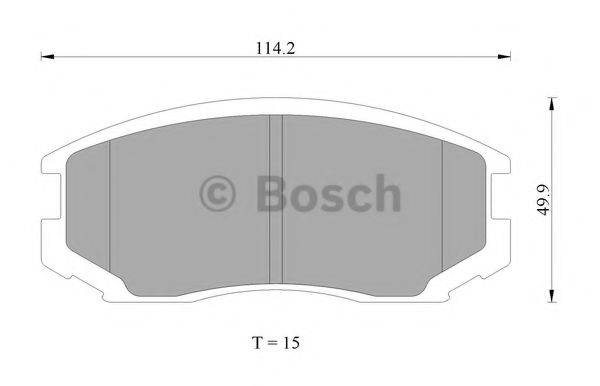 BOSCH BP2407 Комплект гальмівних колодок, дискове гальмо