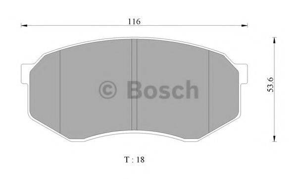 BOSCH BP2420 Комплект гальмівних колодок, дискове гальмо