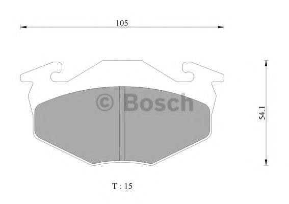 BOSCH BP2432 Комплект гальмівних колодок, дискове гальмо