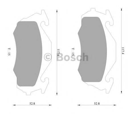 BOSCH BP2433 Комплект гальмівних колодок, дискове гальмо