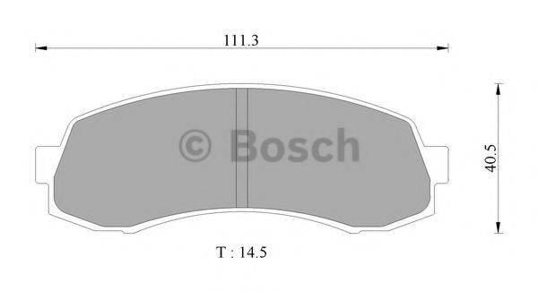 BOSCH BP2434 Комплект гальмівних колодок, дискове гальмо