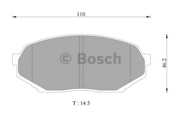 BOSCH BP2438 Комплект гальмівних колодок, дискове гальмо