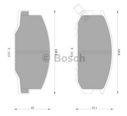 BOSCH BP2471 Комплект гальмівних колодок, дискове гальмо