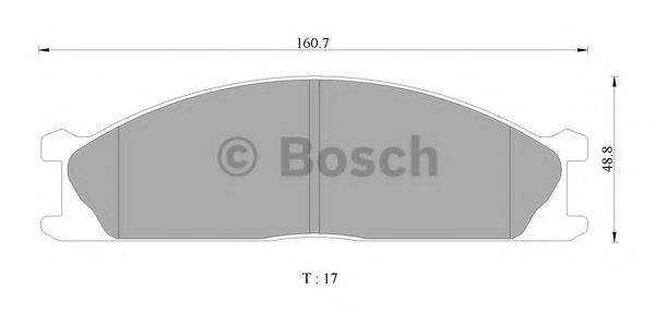 BOSCH BP2473 Комплект гальмівних колодок, дискове гальмо