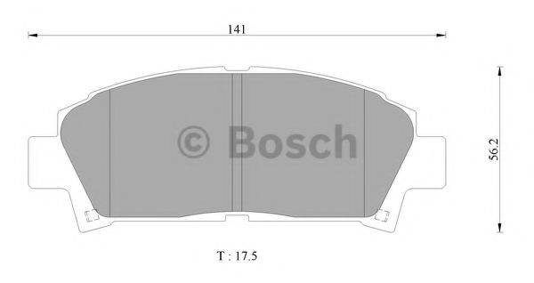BOSCH BP2485 Комплект гальмівних колодок, дискове гальмо