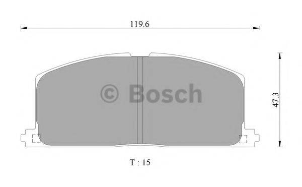 BOSCH BP2491 Комплект гальмівних колодок, дискове гальмо