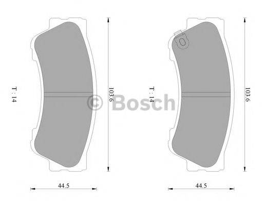 BOSCH BP2492 Комплект гальмівних колодок, дискове гальмо