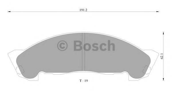 BOSCH BP2495 Комплект гальмівних колодок, дискове гальмо