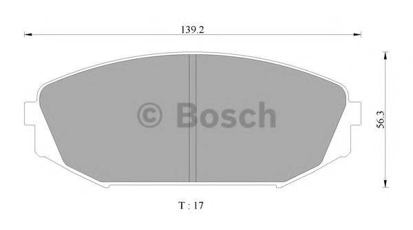 BOSCH BP2499 Комплект гальмівних колодок, дискове гальмо