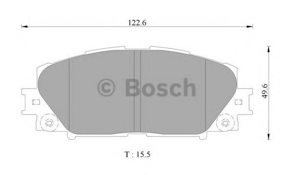 BOSCH BP2500 Комплект гальмівних колодок, дискове гальмо