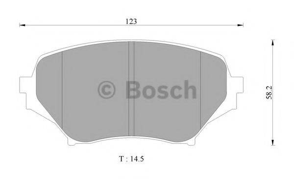 BOSCH BP2501 Комплект гальмівних колодок, дискове гальмо