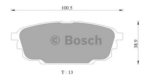MAZDA BKYT 26 48Z Комплект гальмівних колодок, дискове гальмо